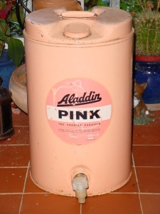 Aladdin Pink Paraffin Can.